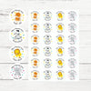 Personalised Teacher Reward Stickers Custom Name Label Jungle Animals Set - Sticksy Prints Australia