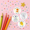 Personalised Teacher Reward Stickers Custom Name Label Jungle Animals Set - Sticksy Prints Australia