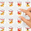 Personalised Teacher Reward Stickers Custom Name Label Tasmanian Tiger Thylacine - Sticksy Prints Australia