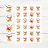 Personalised Teacher Reward Stickers Custom Name Label Tasmanian Tiger Thylacine - Sticksy Prints Australia