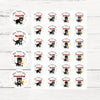 Personalised Teacher Reward Stickers Custom Name Label Tasmanian Devil - Sticksy Prints Australia