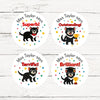 Personalised Teacher Reward Stickers Custom Name Label Tasmanian Devil