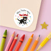 Personalised Teacher Reward Stickers Custom Name Label Tasmanian Devil