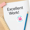 Personalised Teacher Reward Stickers – Cute Animal Classroom Praise Labels (Bunny, Cat, Panda, Bear) - Sticksy Prints Australia