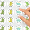 Personalised Teacher Reward Stickers – Cute Dinosaur Classroom Praise & Progress Labels