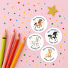 Personalised Teacher Reward Stickers – Cute Horse & Pony Classroom Praise Labels - Sticksy Prints Australia
