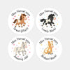 Personalised Teacher Reward Stickers – Cute Horse & Pony Classroom Praise Labels