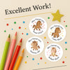 Personalised Teacher Reward Stickers – Cute Pony & Horse Classroom Praise Labels