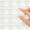 Personalised Teacher Reward Stickers – Pastel Rainbow Classroom Progress & Praise Labels