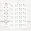 Personalised Teacher Reward Stickers – Pastel Rainbow Classroom Progress & Praise Labels