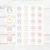 Personalised Teacher Reward Stickers – Pastel Rainbow & Star Classroom Motivation Labels - Sticksy Prints Australia