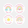 Personalised Teacher Reward Stickers – Pastel Rainbow & Star Classroom Motivation Labels - Sticksy Prints Australia