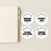 Personalised Teen Behaviour Stickers – Minimalist Bold Teacher Reward Stickers - Sticksy Prints Australia