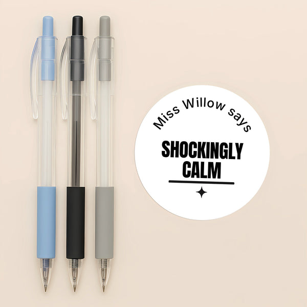 Personalised Teen Behaviour Stickers – Minimalist Bold Teacher Reward Stickers