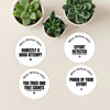 Personalised Teen Effort Stickers – Minimalist Bold Teacher Reward Stickers