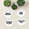 Personalised Teen Effort Stickers – Minimalist Bold Teacher Reward Stickers - Sticksy Prints Australia
