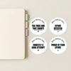 Personalised Teen Effort Stickers – Minimalist Bold Teacher Reward Stickers - Sticksy Prints Australia