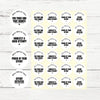 Personalised Teen Effort Stickers – Minimalist Bold Teacher Reward Stickers - Sticksy Prints Australia