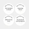 Personalised Teen Effort Stickers – Minimalist Progress & Focus Teacher Reward Stickers - Sticksy Prints Australia