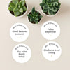 Personalised Teen Kindness Stickers – Minimalist Positive Behaviour Reward Stickers for Teachers