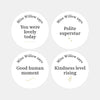 Personalised Teen Kindness Stickers – Minimalist Positive Behaviour Reward Stickers for Teachers