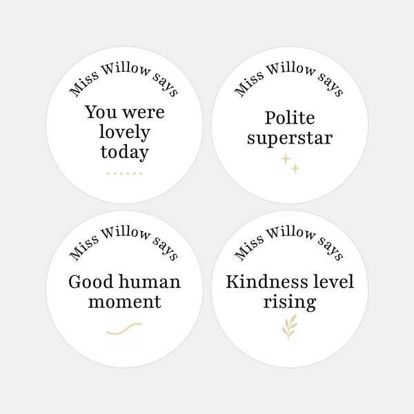 Personalised Teen Kindness Stickers – Minimalist Positive Behaviour Reward Stickers for Teachers
