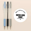 Personalised Teen Maths Stickers – Minimalist Funny Classroom Reward Labels - Sticksy Prints Australia