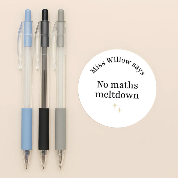Personalised Teen Maths Stickers – Minimalist Funny Maths Reward Stickers for High School Teachers