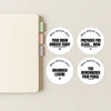 Personalised Teen Organisation Stickers – Funny Minimalist Teacher Reward Stickers - Sticksy Prints Australia