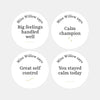 Personalised Teen Wellbeing Stickers – Minimalist Emotional Regulation Reward Stickers for Teachers