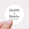 Personalised Wedding Stickers – Custom Names & Date Labels