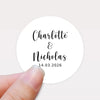 Personalised Wedding Stickers – Custom Names & Date Labels - Sticksy Prints Australia