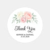 Personalised Wedding Thank You Stickers | Blush & Ivory Rose Floral Design - Sticksy Prints Australia