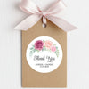 Personalised Wedding Thank You Stickers | Dusty Mauve & Blush Rose Floral Design