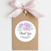 Personalised Wedding Thank You Stickers | Lavender Hydrangea & Lilac Rose Floral Design