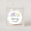 Personalised Wedding Thank You Stickers | Lavender & Ivory Rose Floral Design - Sticksy Prints Australia