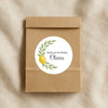 Personalised Welcome Baby Lemon Stickers with Greenery – Watercolour Citrus Favour Labels
