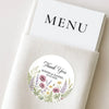 Personalised Wildflower Wedding Thank You Stickers | Rustic Meadow Favour Labels - Sticksy Prints Australia