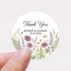 Personalised Wildflower Wedding Thank You Stickers | Rustic Meadow Favour Labels - Sticksy Prints Australia