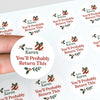 Personalised You’ll Probably Return This Christmas Stickers