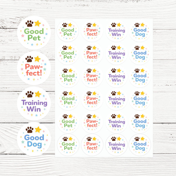 Pet Training Reward Stickers | Good Dog & Paw-fect Stickers | Made in Australia