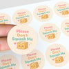 Please Don’t Squash Me Stickers | Cute Do Not Squish Parcel Labels for Small Businesses