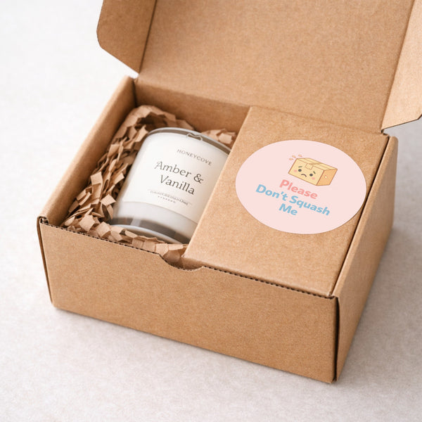 Please Don’t Squash Me Stickers | Cute Fragile Parcel Labels for Small Businesses