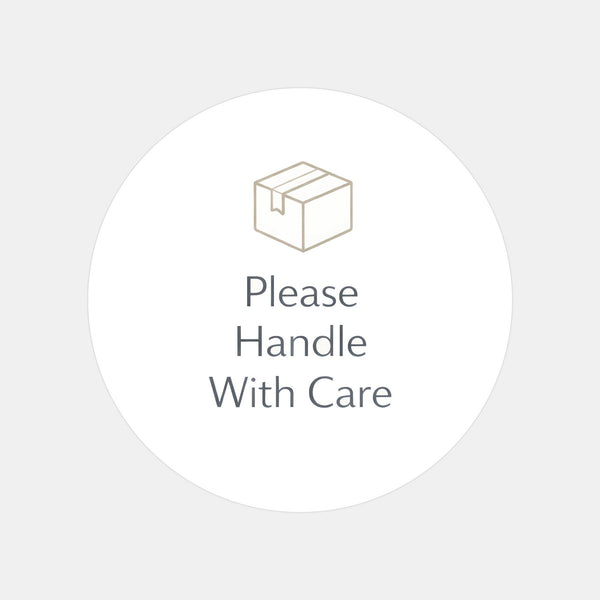 Please Handle With Care Stickers | Minimal Packaging Labels for Fragile & Special Orders