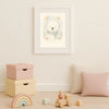 Polar Bear Nursery Wall Art Print | Woodland Animal Watercolour | Digital Download