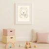 Polar Bear Nursery Wall Art Print | Woodland Animal Watercolour | Digital Download - Sticksy Prints Australia