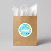 Pool Party Thank You Stickers for Kids | Summer Birthday Party Favour Labels