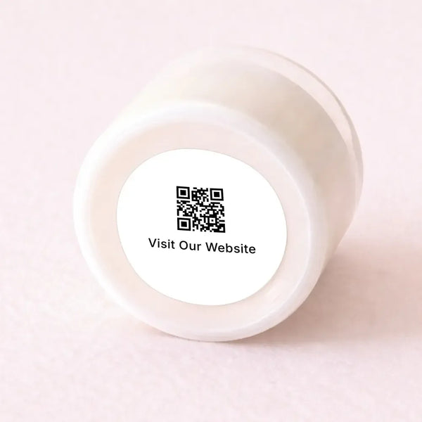 QR Code Stickers | Visit Our Website Packaging Labels - Sticksy Prints Australia