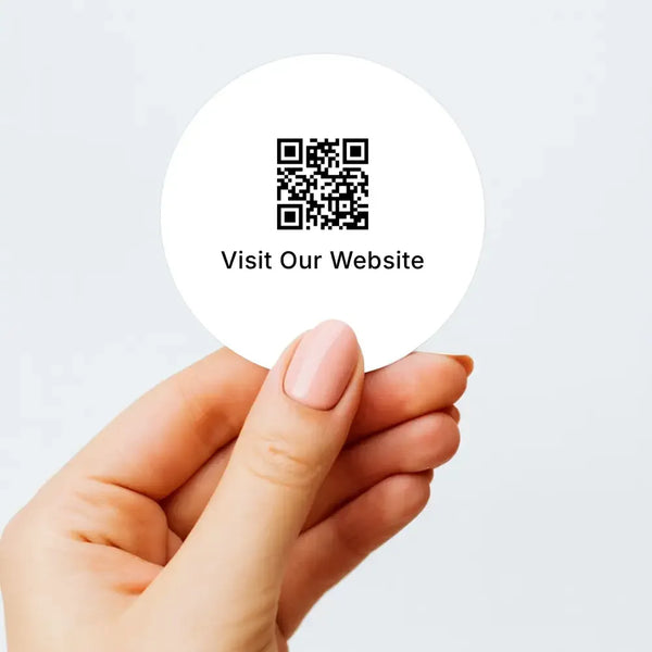 QR Code Stickers | Visit Our Website Packaging Labels - Sticksy Prints Australia