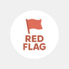 Red Flag Sticker – Funny Dating Sticker for Journals, Planners & Gifts - Sticksy Prints Australia